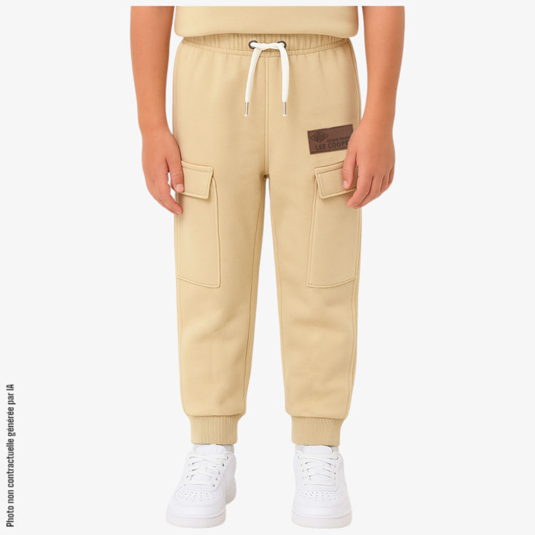 Picture of LLC1254 KIDS THEMAL FLEECY TRACKSUIT TROUSERS WITH POCKETS